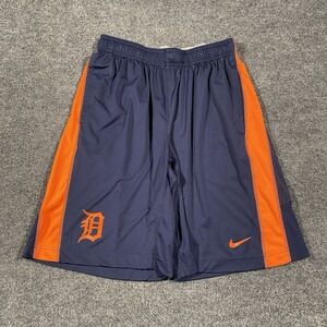 Detroit Tigers Nike Dri Fit Training Practice Baseball Shorts Mens Size Medium